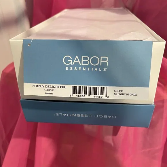 NIB Gabor Essentials Simply Delightful Heat Friendly Long Wig Ash Blonde Rooted - Picture 5 of 5